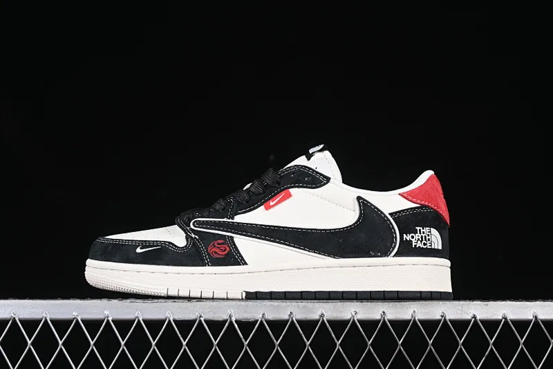 All categories Air Jordan Jordan series basketball shoes Air Jordan 1 Low high-end customized low-top sneakers Travis Scott x Fragment Design x Air Jordan 1 Low OG SP AJ1 Joe 1 North Face joint brand Year of the Snake limited pair of beige low-top cultural casual sneakers SJ2068-146